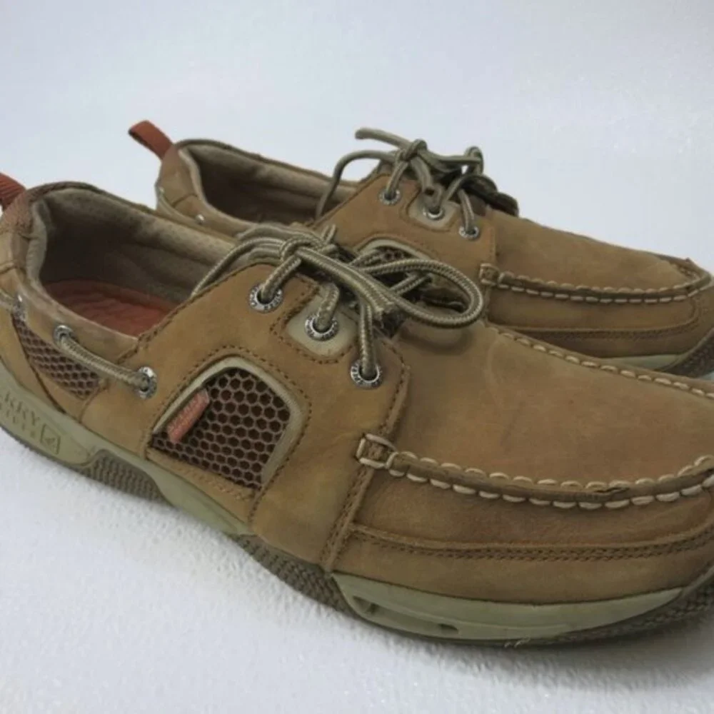 Sperry Top-Sider Suede Leather Comfort Used Shoes Footwear Men's Deck Sz 11.5